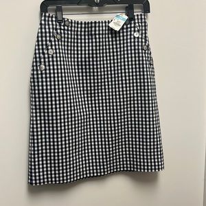 Gingham J. McLaughlin Skirt. NWT
